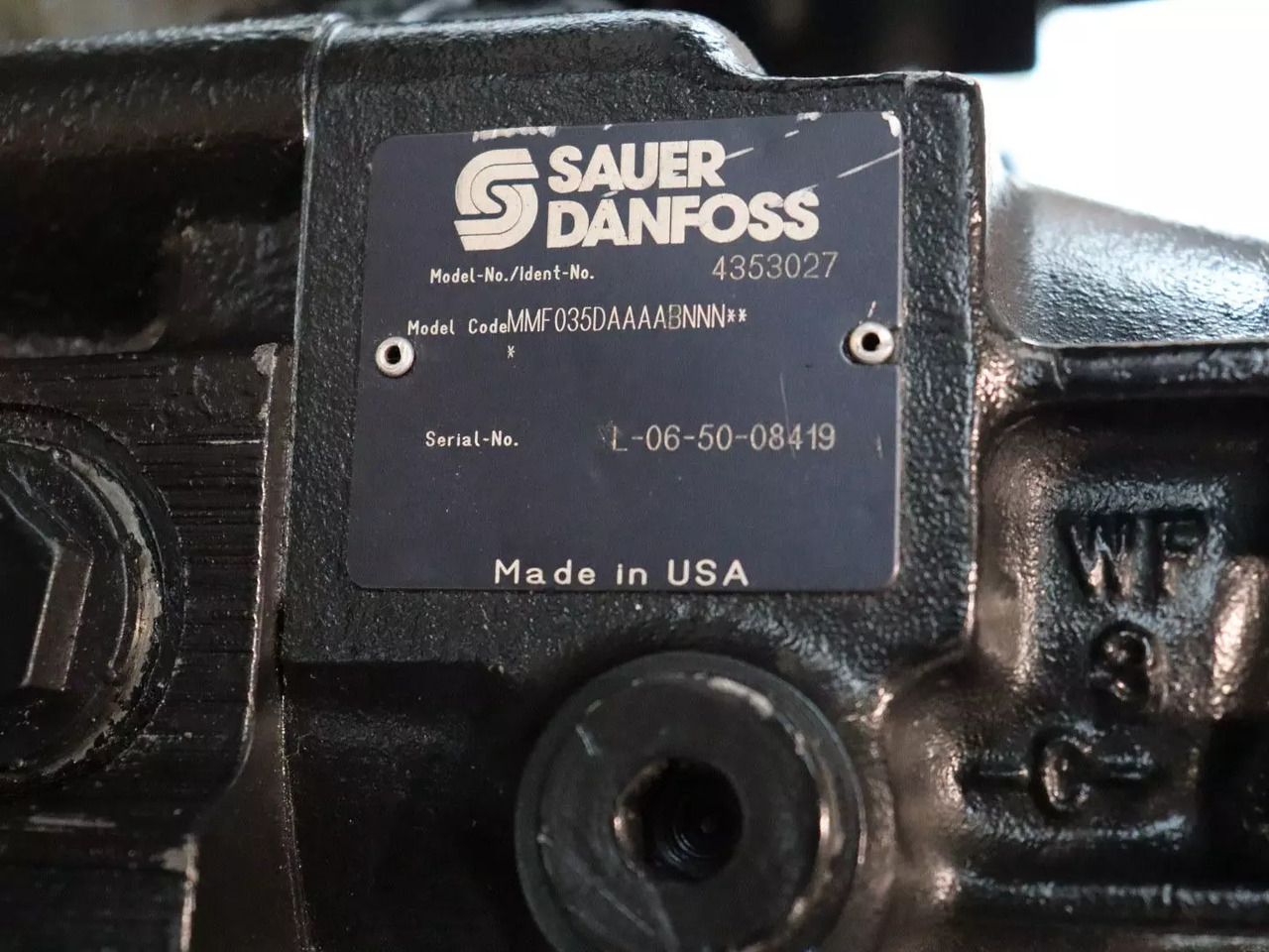 DANFOSS / SAUER MMF035D-AA-AAB-NNN - Moteur hydraulique pour Engins de chantier: photos 3 DANFOSS / SAUER MMF035D-AA-AAB-NNN - Moteur hydraulique pour Engins de chantier: photos 3