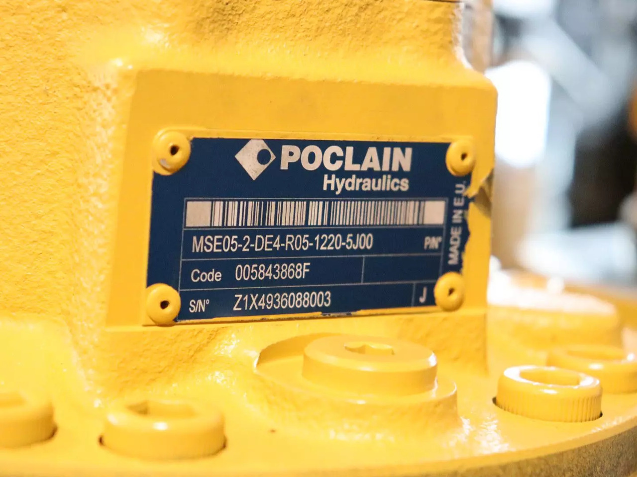 POCLAIN MSE05-2-DE4-R05-1220-5J00 - Moteur hydraulique pour Engins de chantier: photos 4 POCLAIN MSE05-2-DE4-R05-1220-5J00 - Moteur hydraulique pour Engins de chantier: photos 4