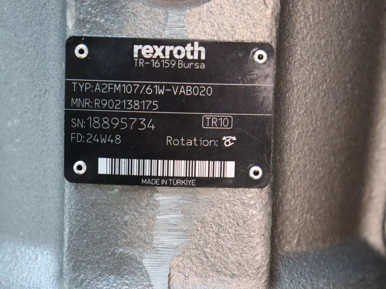 REXROTH A2FM107/61W-VAB020 - Moteur hydraulique pour Engins de chantier: photos 5 REXROTH A2FM107/61W-VAB020 - Moteur hydraulique pour Engins de chantier: photos 5
