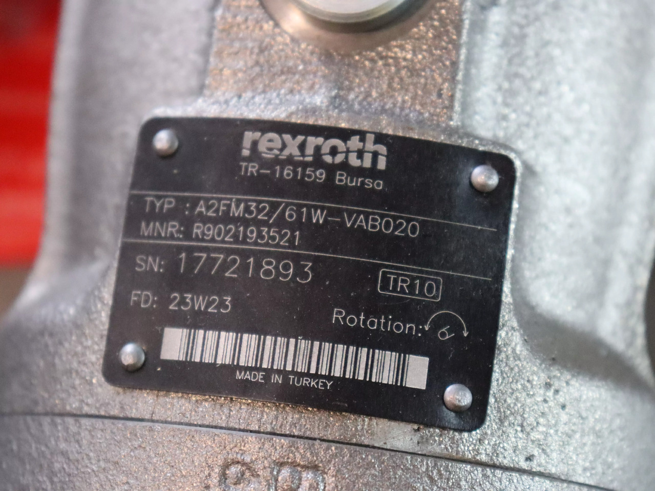 REXROTH A2FM63/61W-VAB020 - Moteur hydraulique pour Engins de chantier: photos 4 REXROTH A2FM63/61W-VAB020 - Moteur hydraulique pour Engins de chantier: photos 4