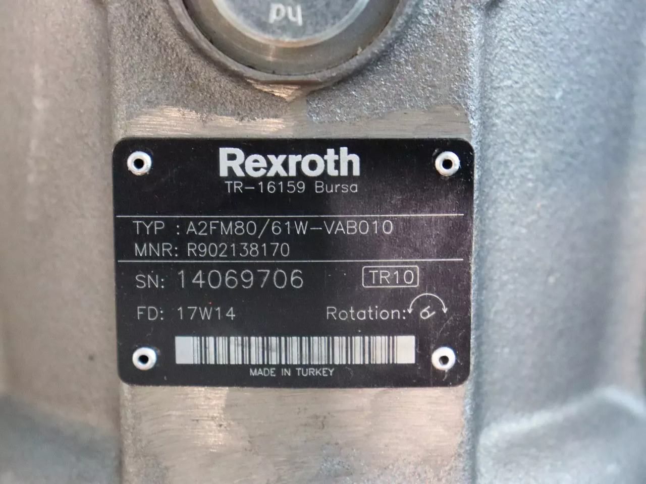 REXROTH A2FM80/61W-VAB010 - Moteur hydraulique pour Engins de chantier: photos 3 REXROTH A2FM80/61W-VAB010 - Moteur hydraulique pour Engins de chantier: photos 3