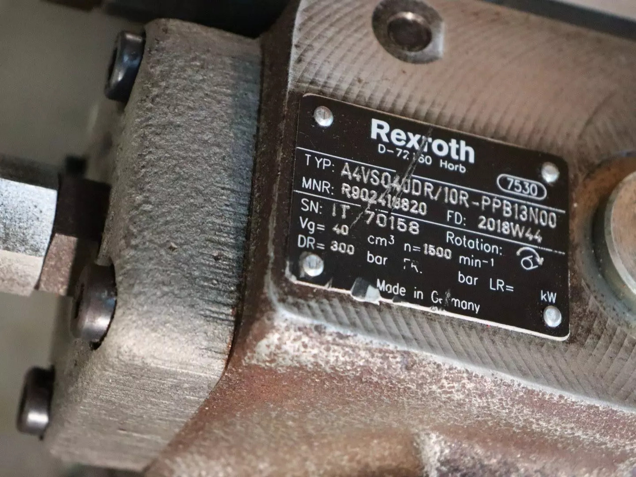 REXROTH A4VSO40DR/10R-PPB13N00 - Moteur hydraulique pour Matériel de manutention: photos 5 REXROTH A4VSO40DR/10R-PPB13N00 - Moteur hydraulique pour Matériel de manutention: photos 5