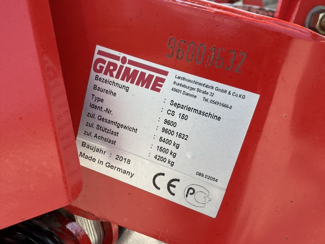 Grimme CS-170 RP XL - Arracheuse de pommes de terre: photos 2 Grimme CS-170 RP XL - Arracheuse de pommes de terre: photos 2