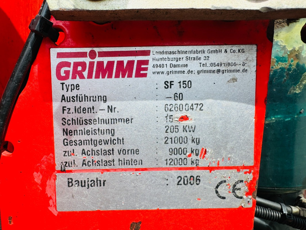 Grimme SF-150-60-UB - Arracheuse de pommes de terre: photos 2 Grimme SF-150-60-UB - Arracheuse de pommes de terre: photos 2