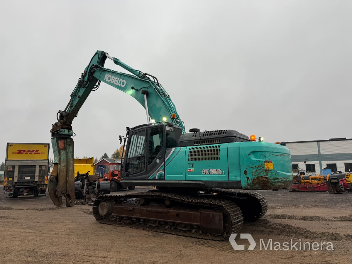 Grävmaskin Kobelco SK350LC-10 med stålsax - Pelle sur chenille: photos 3 Grävmaskin Kobelco SK350LC-10 med stålsax - Pelle sur chenille: photos 3