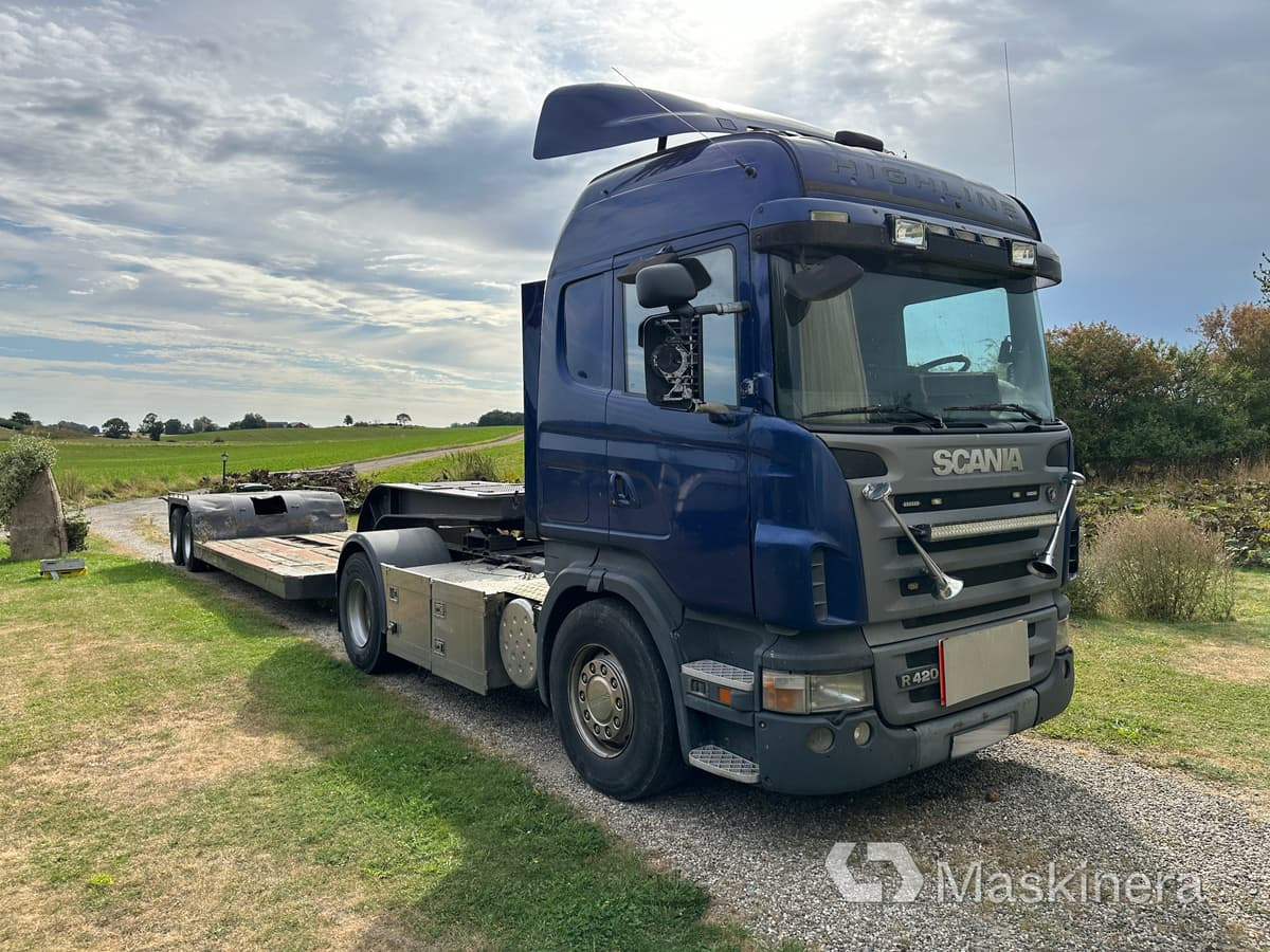 Scania R420 highline A-traktor Scania + 2 släp - Tracteur routier, Semi-remorque surbaissé: photos 3 Scania R420 highline A-traktor Scania + 2 släp - Tracteur routier, Semi-remorque surbaissé: photos 3