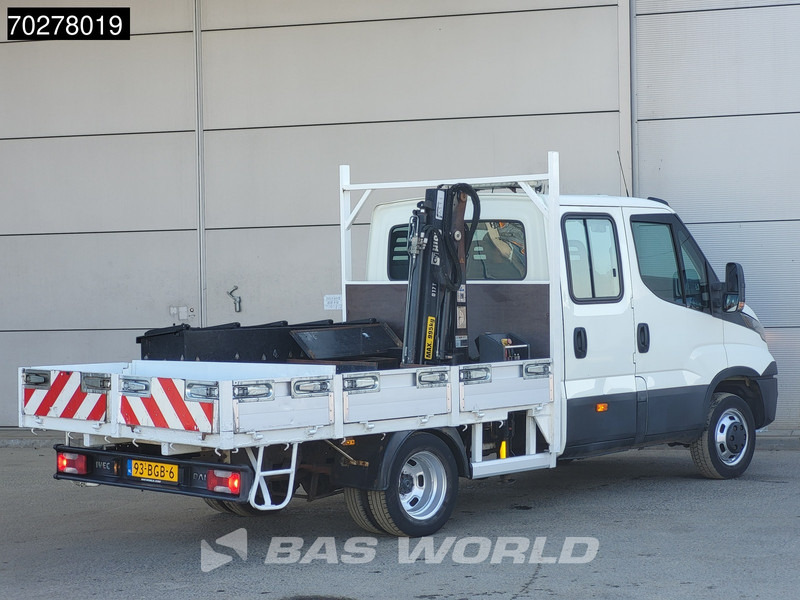 Utilitaire plateau Iveco Daily 50C17 3.0L Automaat DC Open laadbak Kraan Hiab 017T-2 Airco APK 10-2025 Pickup Crane Kraanwagen Pritsche Airco Dubbel cabine: photos 7