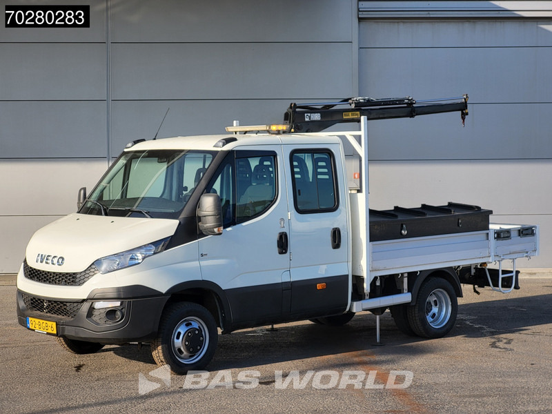 Iveco Daily 50C17 3,0L Automaat HIAB 017T-2 DC Open laadbak Kraan Dubbellucht Airco Euro6 Pickup Crane Kraanwagen Pritsche Airco Dubbel cabi - Utilitaire plateau: photos 2 Iveco Daily 50C17 3,0L Automaat HIAB 017T-2 DC Open laadbak Kraan Dubbellucht Airco Euro6 Pickup Crane Kraanwagen Pritsche Airco Dubbel cabi - Utilitaire plateau: photos 2