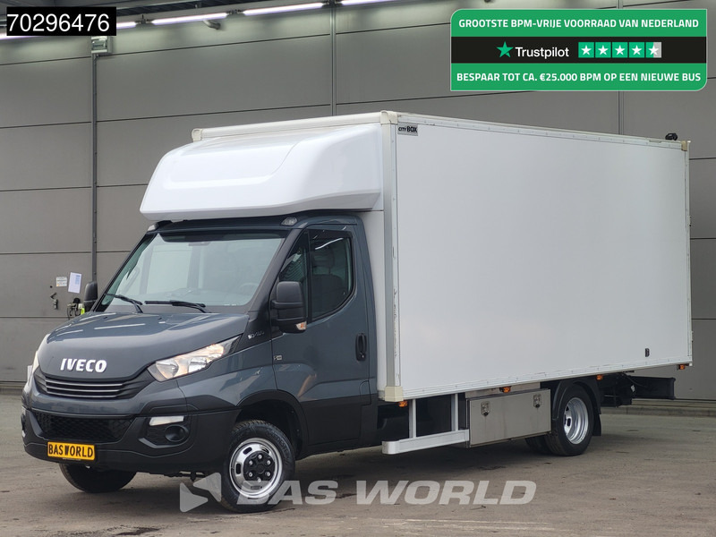 Iveco Daily 50C18 3.0L Automaat 3,5t Trekhaak Bakwagen Zijdeur Achterdeuren 180PK 5tons Navi Standkachel Euro6 Meubelbak Koffer Trekhaak - Fourgon grand volume: photos 1 Iveco Daily 50C18 3.0L Automaat 3,5t Trekhaak Bakwagen Zijdeur Achterdeuren 180PK 5tons Navi Standkachel Euro6 Meubelbak Koffer Trekhaak - Fourgon grand volume: photos 1