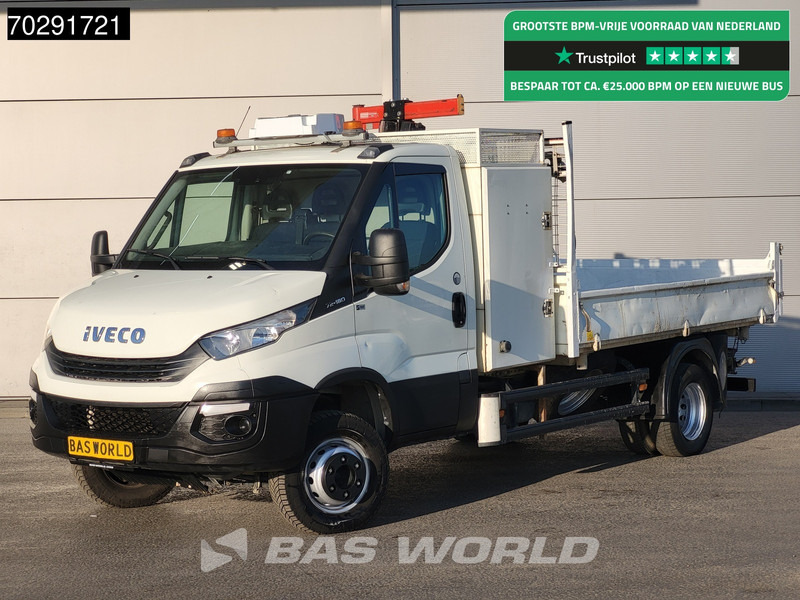 Iveco Daily 70C18 3.0L Open Laadbak 500KG Kraan Kraanwagen Open Laadbak 3,5t Trekhaak Airco Cruise Euro6 Kraan Crane Kranwagen Pritsche Pick - Utilitaire plateau: photos 1 Iveco Daily 70C18 3.0L Open Laadbak 500KG Kraan Kraanwagen Open Laadbak 3,5t Trekhaak Airco Cruise Euro6 Kraan Crane Kranwagen Pritsche Pick - Utilitaire plateau: photos 1