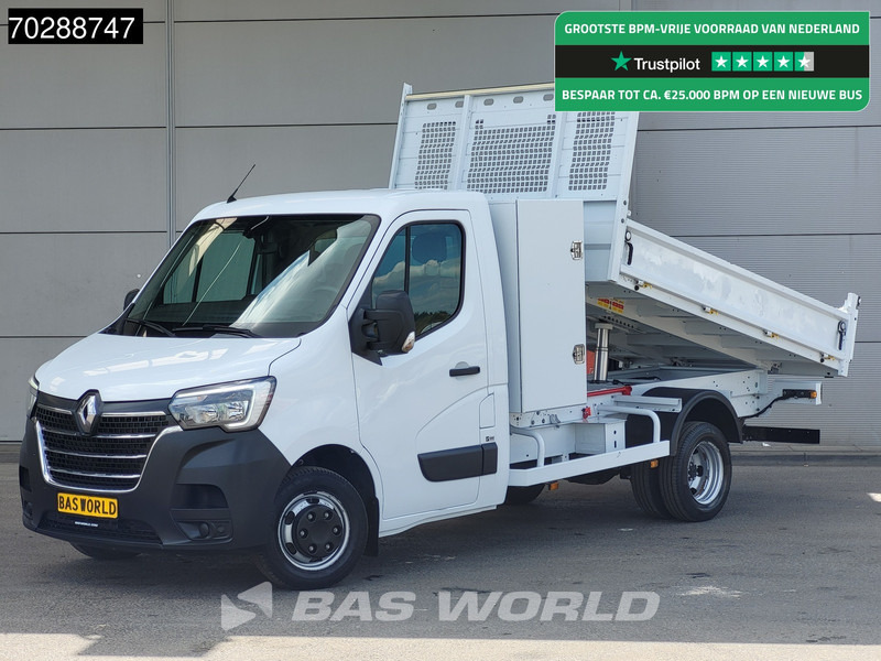Utilitaire benne Renault Master 130pk Kipper met Kist Dubbellucht 3,5t Trekhaak LED Airco Cruise Euro6 Kieper Tipper Benne 2m3 Airco Trekhaak Cruise control: photos 1