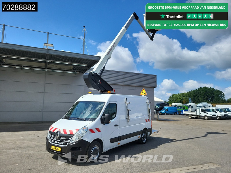 Véhicule utilitaire Renault Master 130pk Hoogwerker 11m Werkhoogte Trekhaak Airco Cruise Camera Euro6 Nacelle Arbeitsbühne 1Personen Airco Trekhaak Cruise control: photos 1