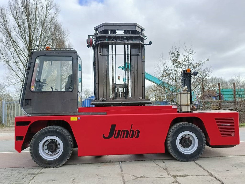 Jumbo J/SH 120/14/75 zijlader side forklift stapler 12 T - Chariot latéral: photos 1 Jumbo J/SH 120/14/75 zijlader side forklift stapler 12 T - Chariot latéral: photos 1