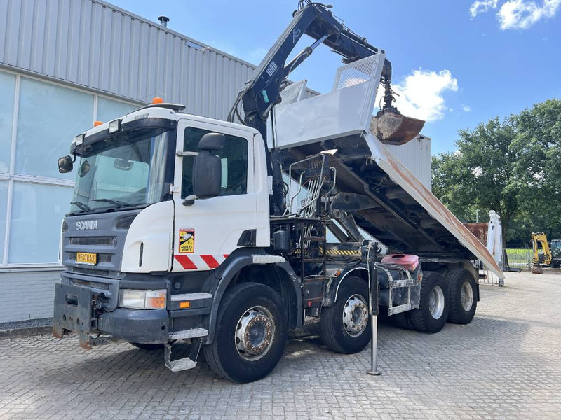 Scania P 400 8X4 KIPPER 2010 + HIAB Crane EURO 5 - Camion benne, Camion grue: photos 1 Scania P 400 8X4 KIPPER 2010 + HIAB Crane EURO 5 - Camion benne, Camion grue: photos 1