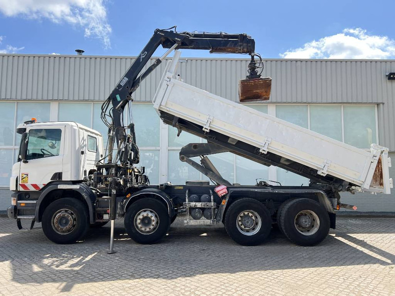 Scania P 400 8X4 KIPPER 2010 + HIAB Crane EURO 5 - Camion benne, Camion grue: photos 2 Scania P 400 8X4 KIPPER 2010 + HIAB Crane EURO 5 - Camion benne, Camion grue: photos 2