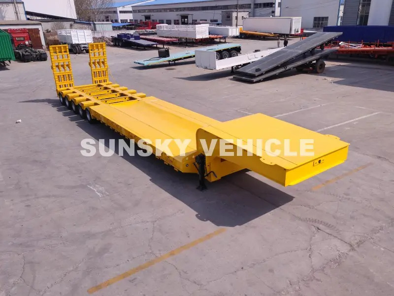 SUNSKY 100 Tons 10 Axles Lowbed trailer - Semi-remorque surbaissé: photos 2 SUNSKY 100 Tons 10 Axles Lowbed trailer - Semi-remorque surbaissé: photos 2