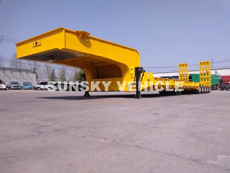 SUNSKY 100 Tons 10 Axles Lowbed trailer - Semi-remorque surbaissé: photos 3 SUNSKY 100 Tons 10 Axles Lowbed trailer - Semi-remorque surbaissé: photos 3