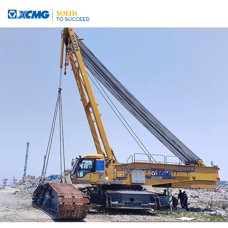 XCMG Official Hydraulic Lifting Crawler Crane XGC650 650 Used Mobile Crane Price For Sale - Grue sur chenilles: photos 1 XCMG Official Hydraulic Lifting Crawler Crane XGC650 650 Used Mobile Crane Price For Sale - Grue sur chenilles: photos 1