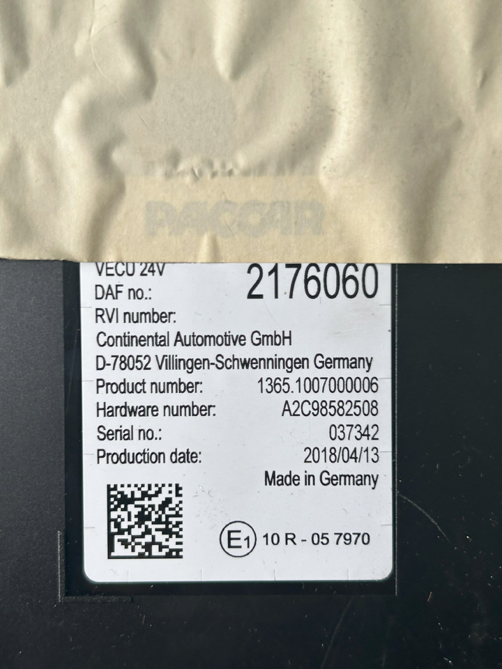 DAF XF 106 480 VECU - Bloc de gestion: photos 4 DAF XF 106 480 VECU - Bloc de gestion: photos 4