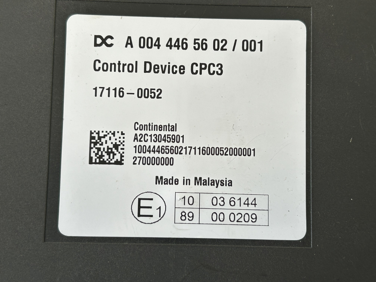 MERCEDES ACTROS MP4 CPC3 - Bloc de gestion: photos 3 MERCEDES ACTROS MP4 CPC3 - Bloc de gestion: photos 3