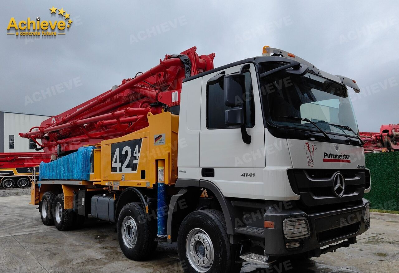 PUTZMEISTER Mercedes-Benz Actros 4141 concrete pumpM42-4R 170 m³【ACHIEVE】TOP CONDITION!!! - Camion pompe: photos 4 PUTZMEISTER Mercedes-Benz Actros 4141 concrete pumpM42-4R 170 m³【ACHIEVE】TOP CONDITION!!! - Camion pompe: photos 4
