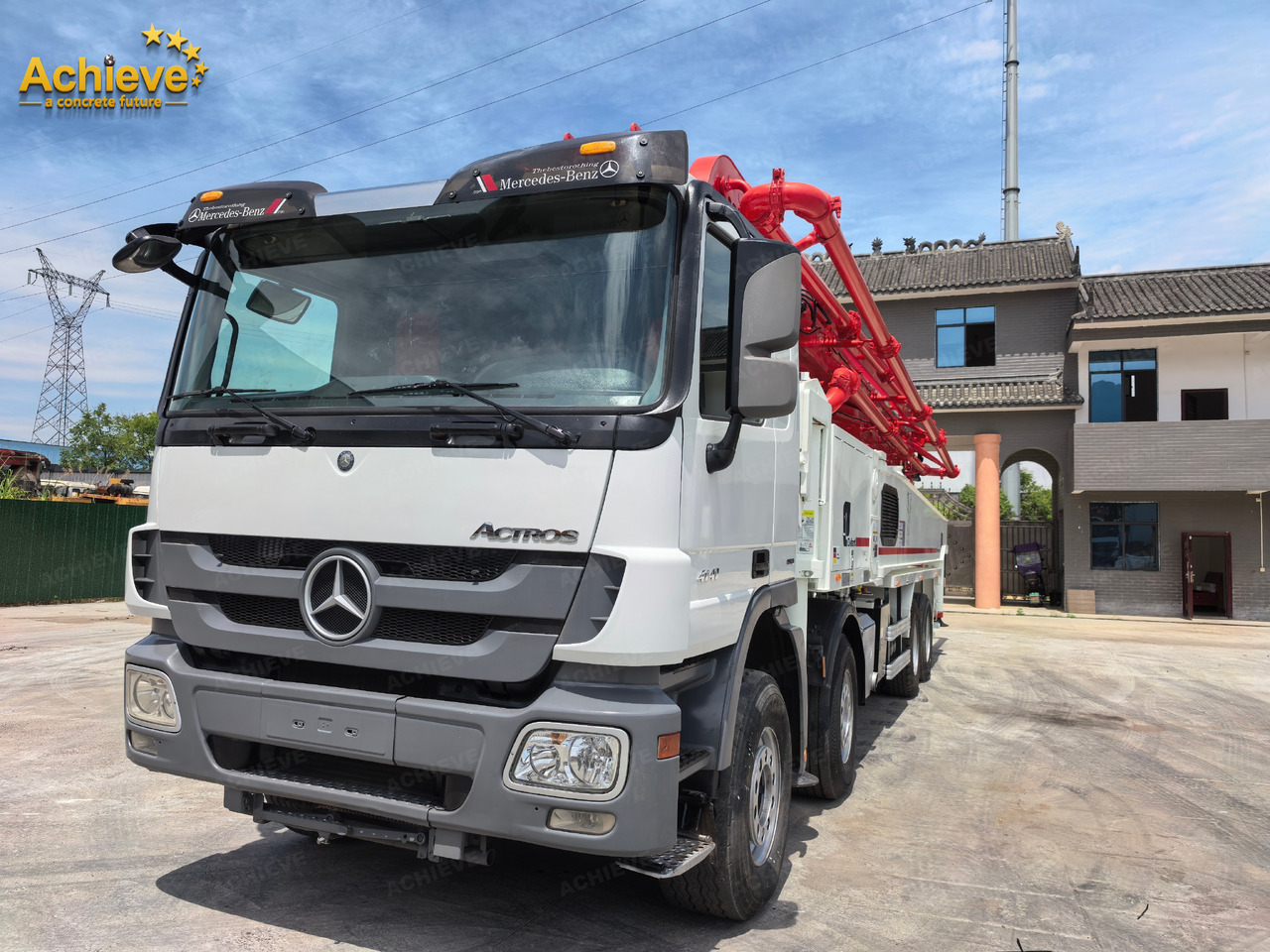 Putzmeister Putzmeister M56-4RZ Actros 4141Mercedes-Benz Concrete pump truck 【ACHIEVE】TOP CONDITION!!! - Camion pompe: photos 4 Putzmeister Putzmeister M56-4RZ Actros 4141Mercedes-Benz Concrete pump truck 【ACHIEVE】TOP CONDITION!!! - Camion pompe: photos 4