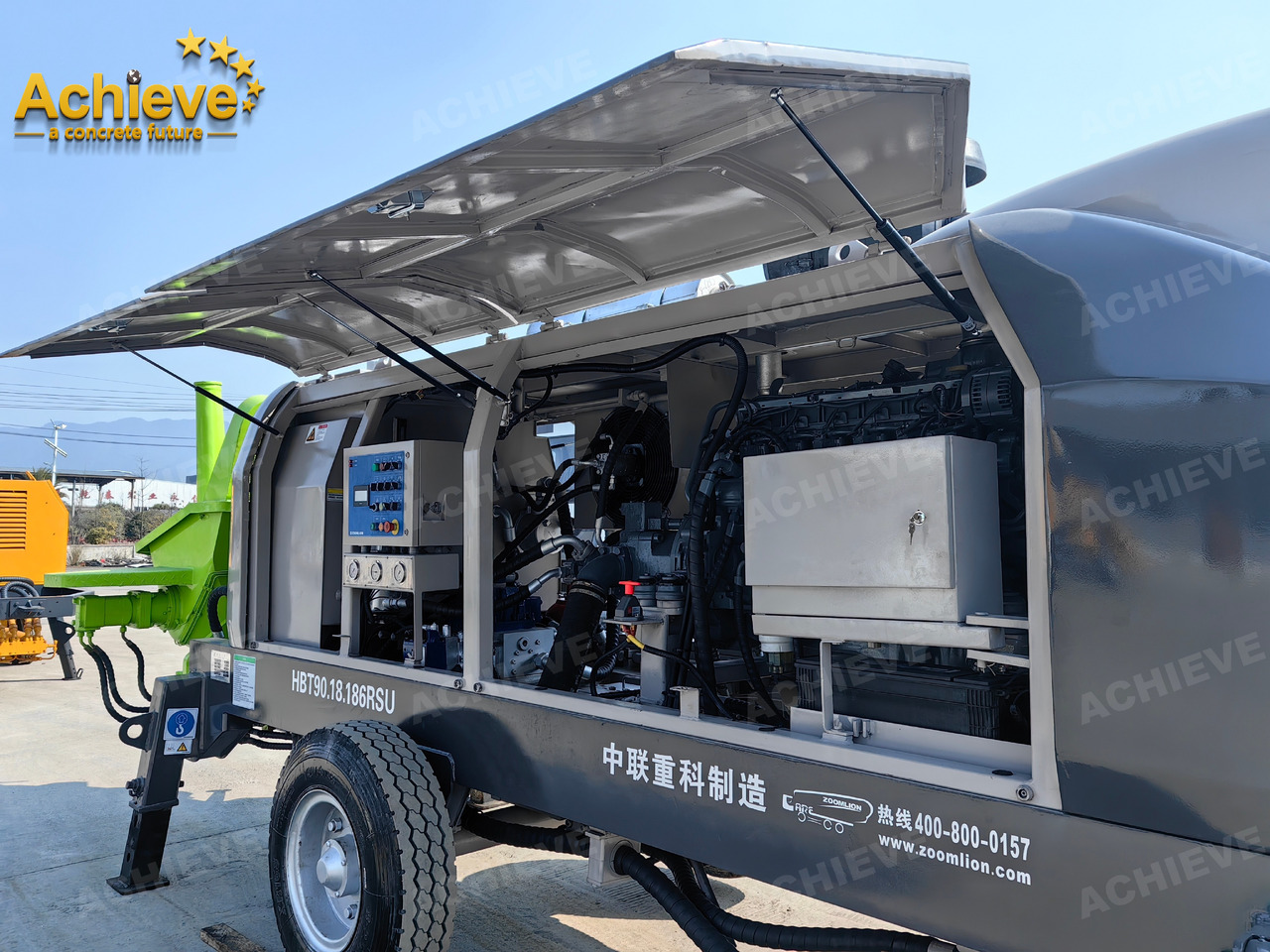 Zoomlion 2022 Zoomlion HBT 90.18.186RSU hydraulic Concrete Trailer Pump in China【ACHIEVE】TOP CONDITION!!! en crédit-bail Zoomlion 2022 Zoomlion HBT 90.18.186RSU hydraulic Concrete Trailer Pump in China【ACHIEVE】TOP CONDITION!!!: photos 19