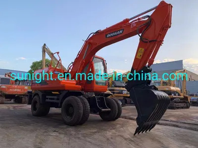 Good Condition Wheel Excavator Doosan Dh150W-7 Tire Excavator on Sale - Pelle sur chenille: photos 1 Good Condition Wheel Excavator Doosan Dh150W-7 Tire Excavator on Sale - Pelle sur chenille: photos 1