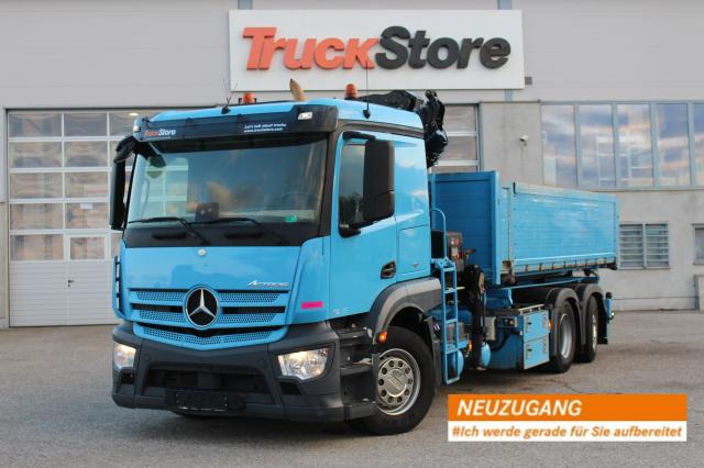 Mercedes-Benz Actros 2540L HIAB 188 - Camion benne, Camion grue: photos 1 Mercedes-Benz Actros 2540L HIAB 188 - Camion benne, Camion grue: photos 1