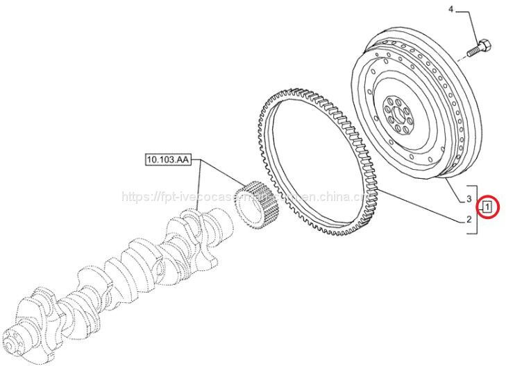 FPT IVECO CASE Cursor11 EURO 6 F3GFE613A B001 5801863562/5801690111 flywheel 5801565562 - Volant moteur: photos 1 FPT IVECO CASE Cursor11 EURO 6 F3GFE613A B001 5801863562/5801690111 flywheel 5801565562 - Volant moteur: photos 1