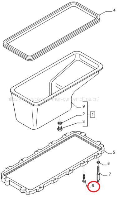 FPT IVECO CASE Cursor11 F3GFE613A B001 5801863562 oil pan screw 16587525 - Carter d'huile: photos 1 FPT IVECO CASE Cursor11 F3GFE613A B001 5801863562 oil pan screw 16587525 - Carter d'huile: photos 1