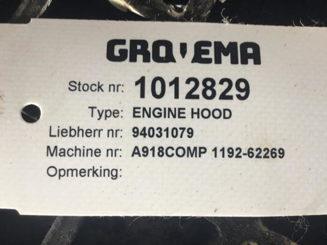 Capot Liebherr Engine Hood: photos 6