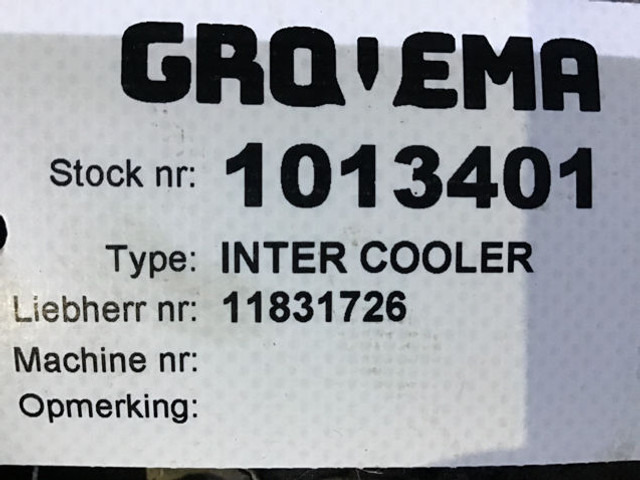 Liebherr Intercooler - Intercooler: photos 4 Liebherr Intercooler - Intercooler: photos 4