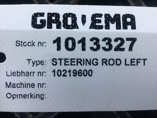 Commande de gouvernail Liebherr Steering Rod Left: photos 9