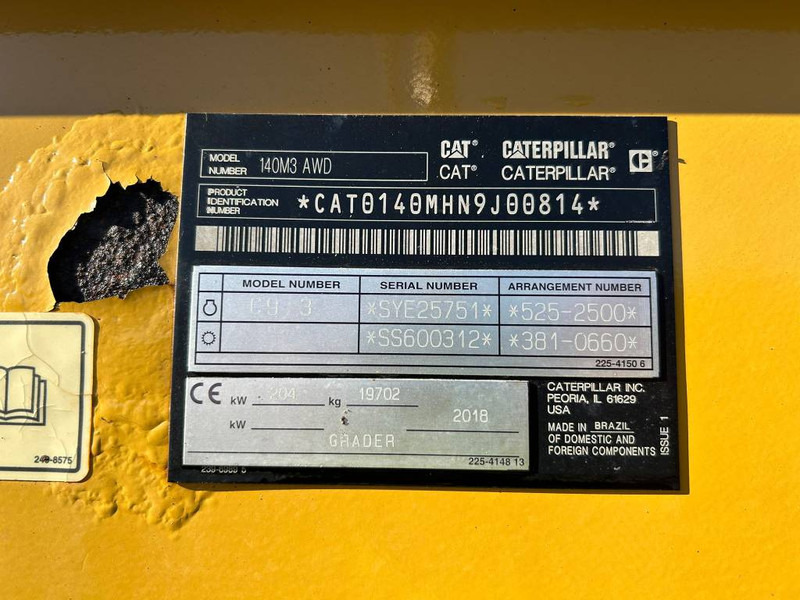 Cat 140 M 3 AWD - Niveleuse: photos 5 Cat 140 M 3 AWD - Niveleuse: photos 5