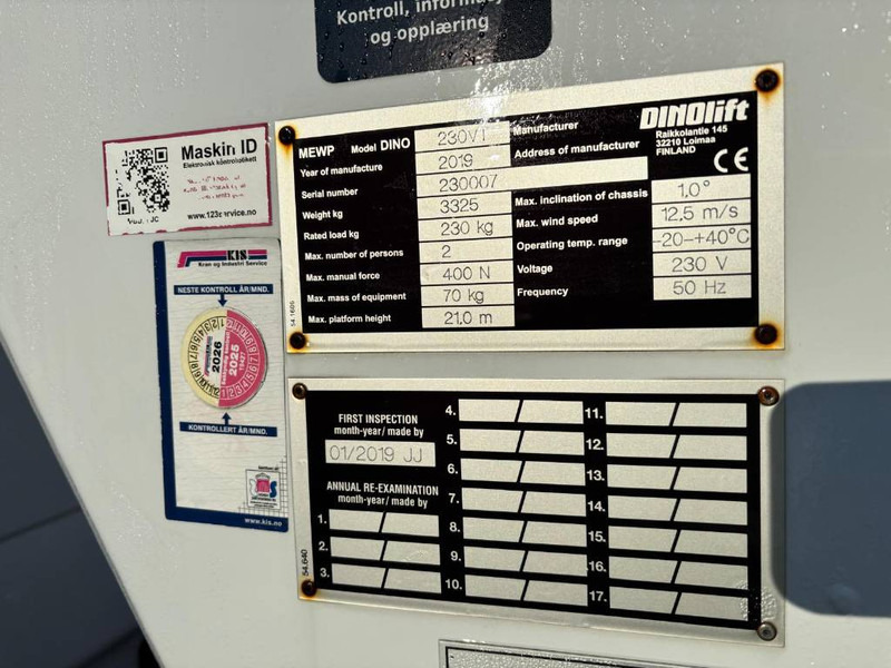 Dino 230 VT - Camion avec nacelle: photos 5 Dino 230 VT - Camion avec nacelle: photos 5