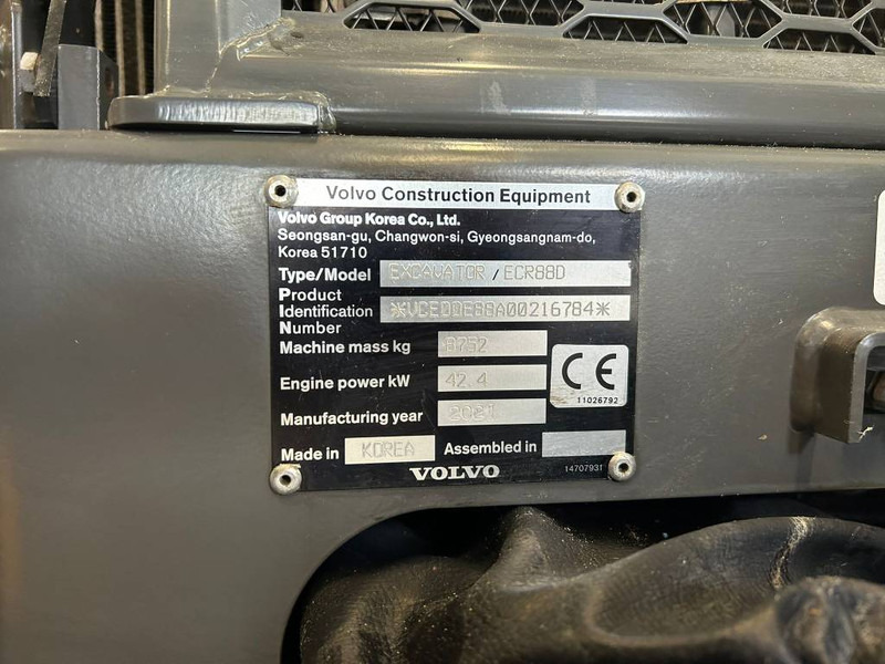 Volvo ECR 88 D PRO - Mini pelle: photos 5 Volvo ECR 88 D PRO - Mini pelle: photos 5