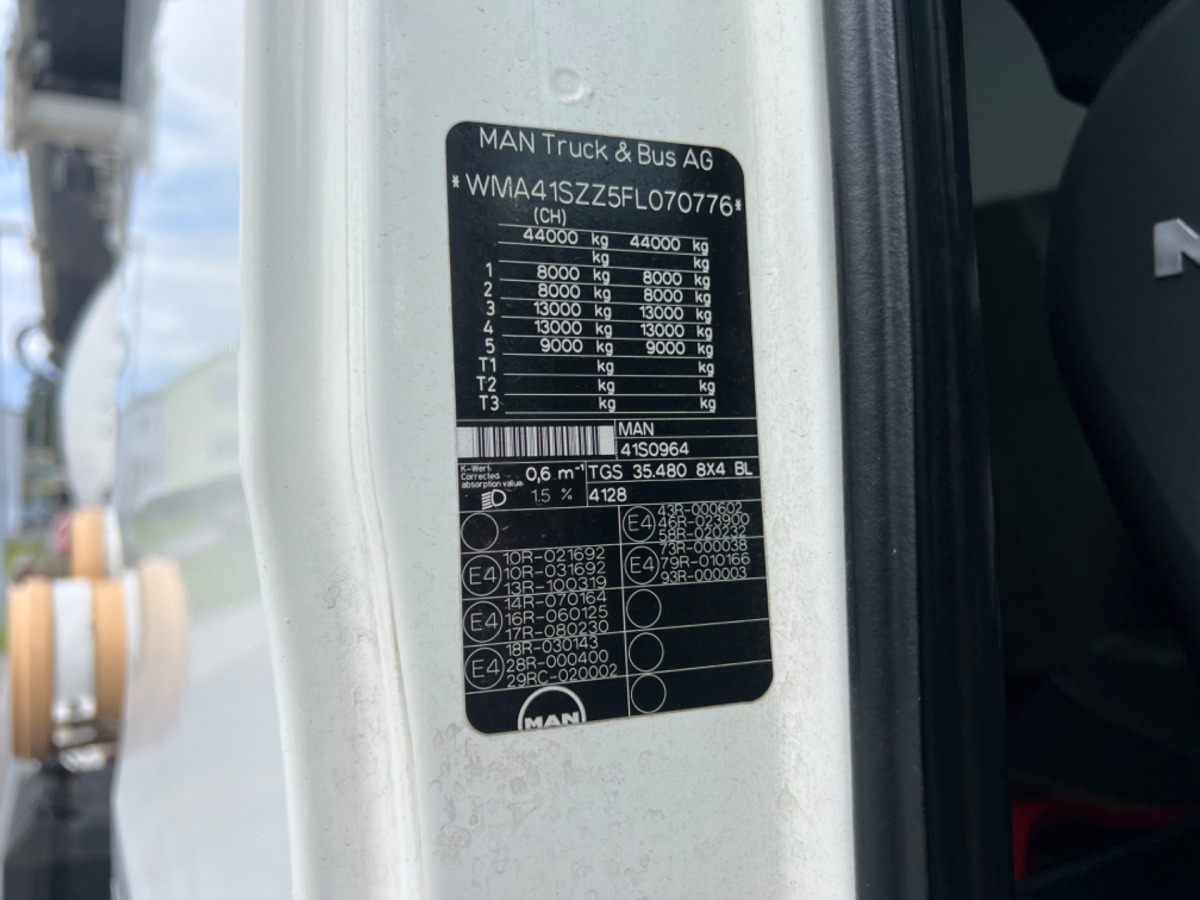 MAN TGS 35.480 10x4 10m3 Förderband 17M Liebherr en crédit-bail MAN TGS 35.480 10x4 10m3 Förderband 17M Liebherr: photos 6