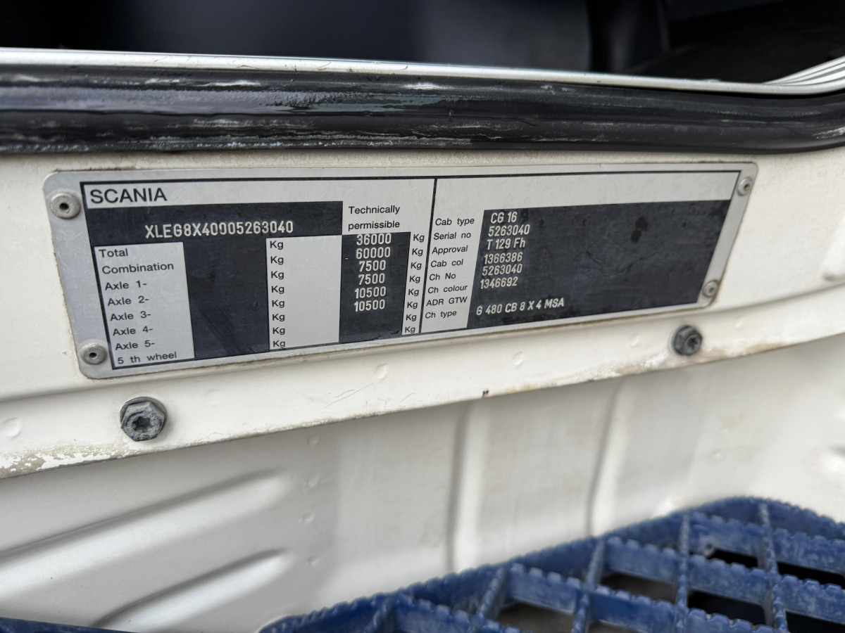 Camion ampliroll SCANIA G480 8x4 Sobag: photos 16 Camion ampliroll SCANIA G480 8x4 Sobag: photos 16