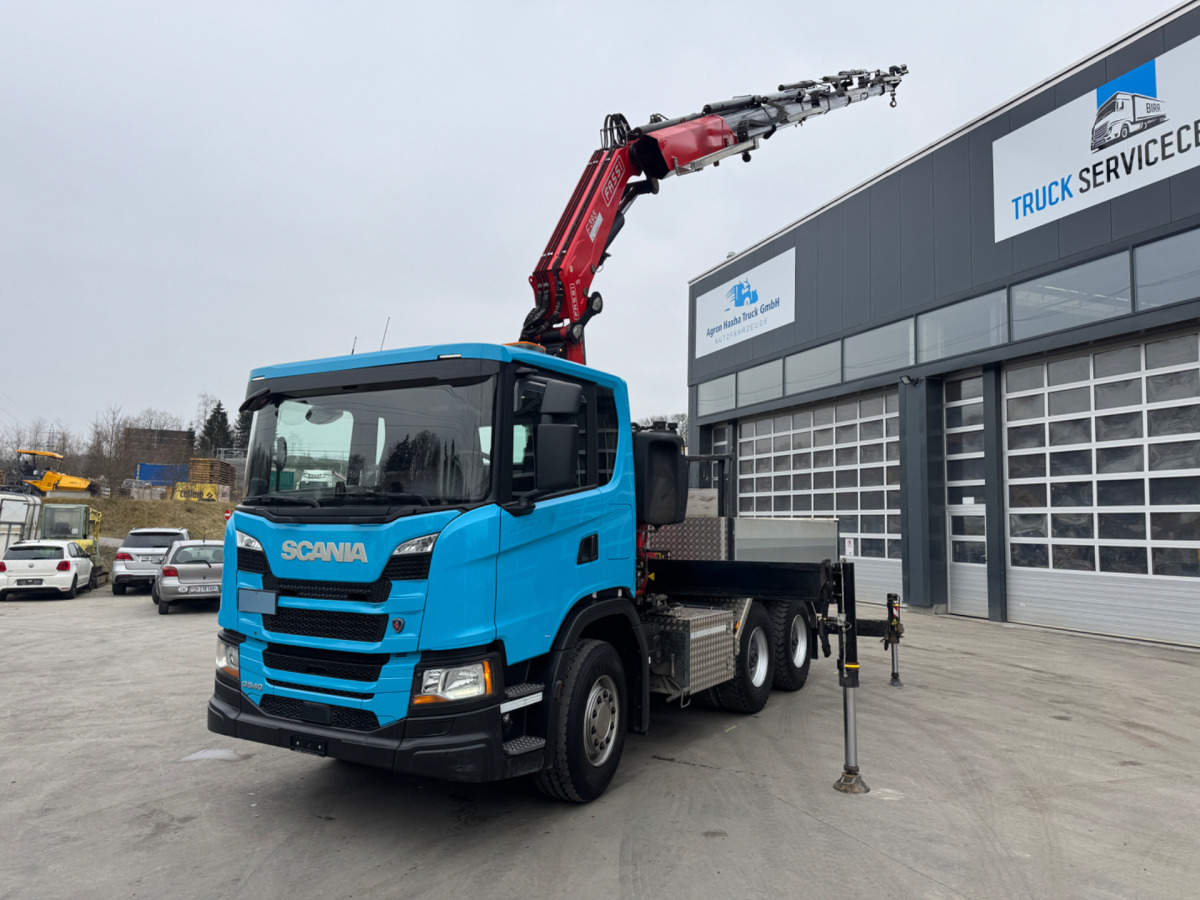 SCANIA G540 6x4 Fassi 395-7 SZM&Pritsche - Camion grue: photos 2 SCANIA G540 6x4 Fassi 395-7 SZM&Pritsche - Camion grue: photos 2