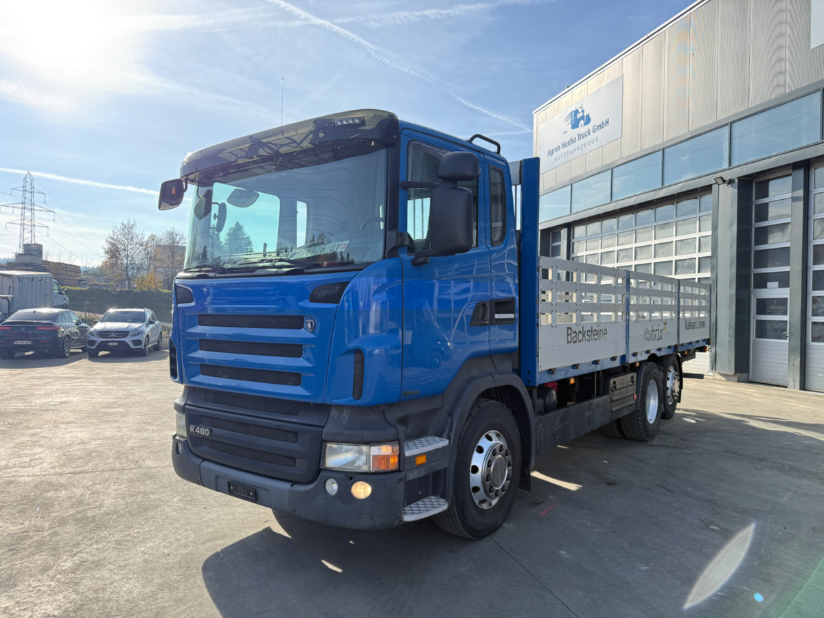 SCANIA R480 6x2 Alu - Camion plateau: photos 1 SCANIA R480 6x2 Alu - Camion plateau: photos 1