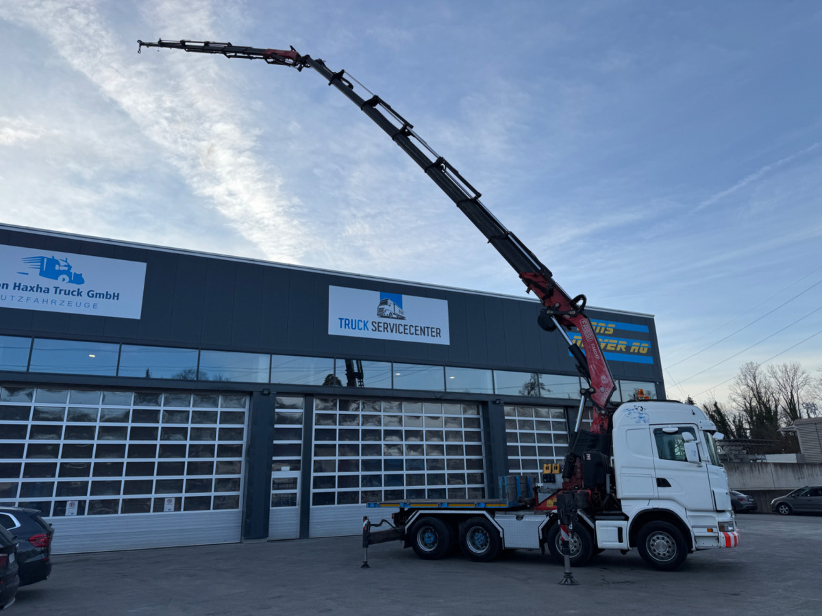 SCANIA R480 8x4 Fassi 660 SZM/Pritsche - Camion grue: photos 3 SCANIA R480 8x4 Fassi 660 SZM/Pritsche - Camion grue: photos 3