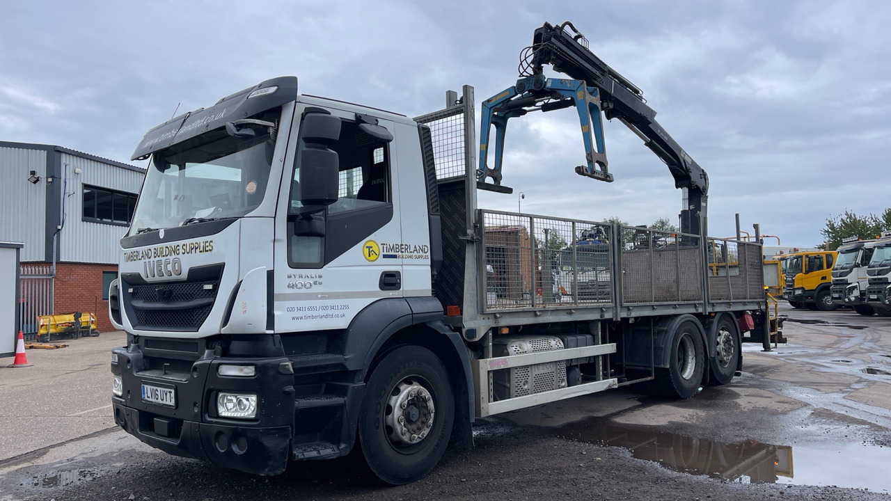 IVECO STRALIS 400 - Camion plateau, Camion grue: photos 2 IVECO STRALIS 400 - Camion plateau, Camion grue: photos 2