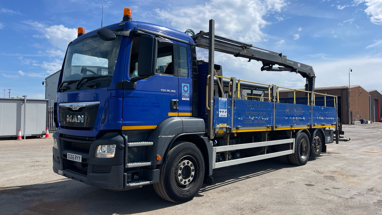 Man TGS 26.360 - Camion plateau, Camion grue: photos 2 Man TGS 26.360 - Camion plateau, Camion grue: photos 2