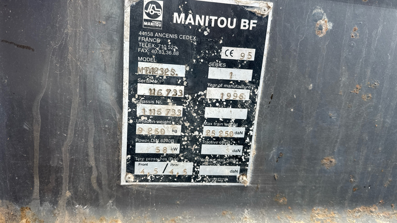 Matériel de chantier Manitou Mt 1232s: photos 10