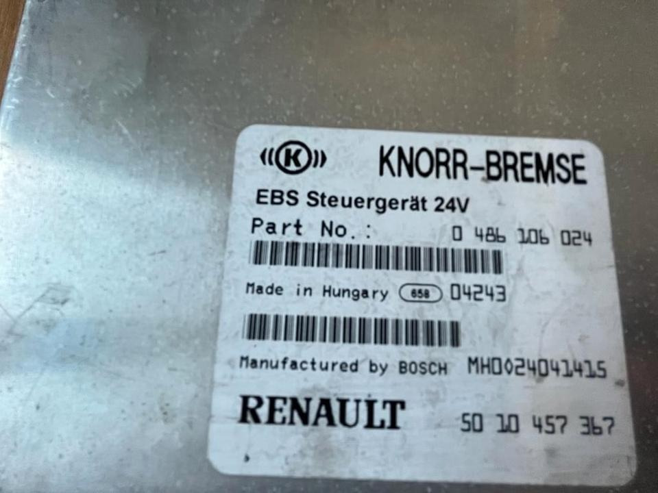 RENAULT KNORR-BREMSE EBS 0486106024 Steuergerät 50 10 457 367 - Bloc de gestion pour Camion: photos 3 RENAULT KNORR-BREMSE EBS 0486106024 Steuergerät 50 10 457 367 - Bloc de gestion pour Camion: photos 3