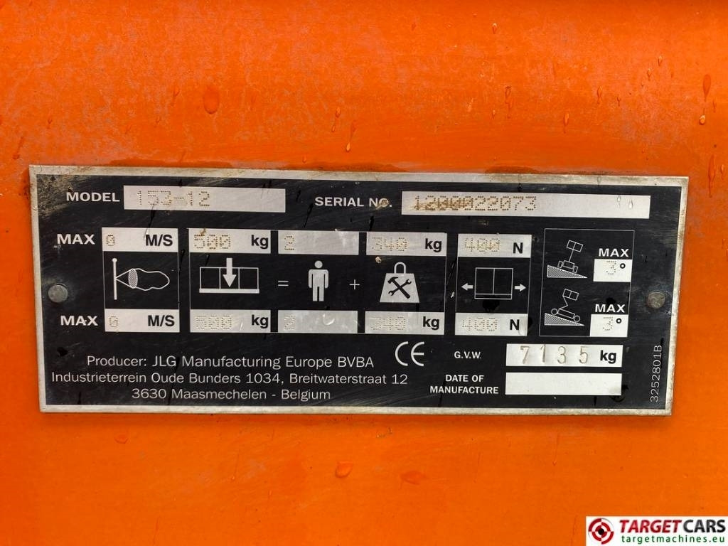 Nacelle ciseaux JLG 153-12 Liftlux Electric Scissor Work Lift 1730cm: photos 10
