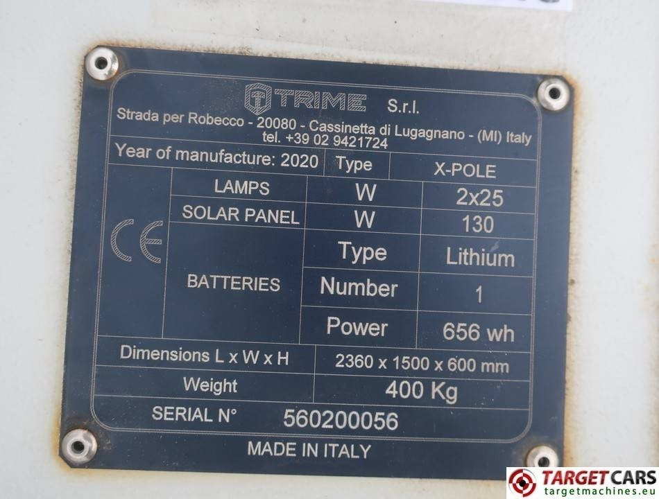 Mat d'éclairage Trime X-Pole 2x25W Led Solar Tower Light: photos 10