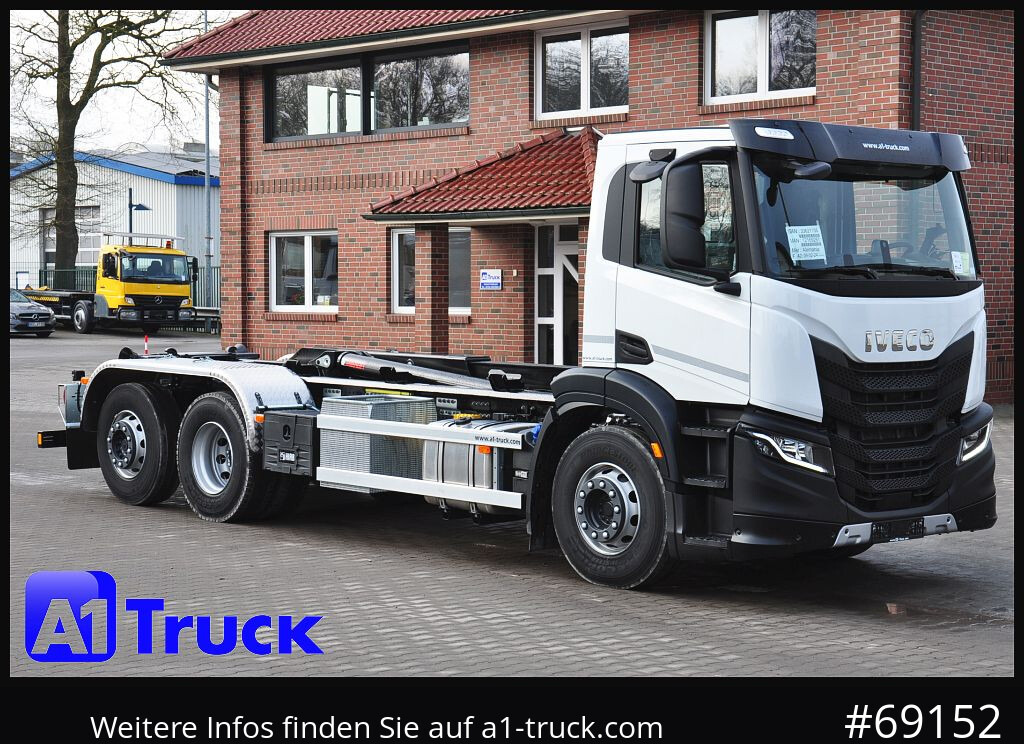 IVECO X-Way AD 420 Hiab 21S59 Lenk- Liftachse, - Camion ampliroll: photos 1 IVECO X-Way AD 420 Hiab 21S59 Lenk- Liftachse, - Camion ampliroll: photos 1