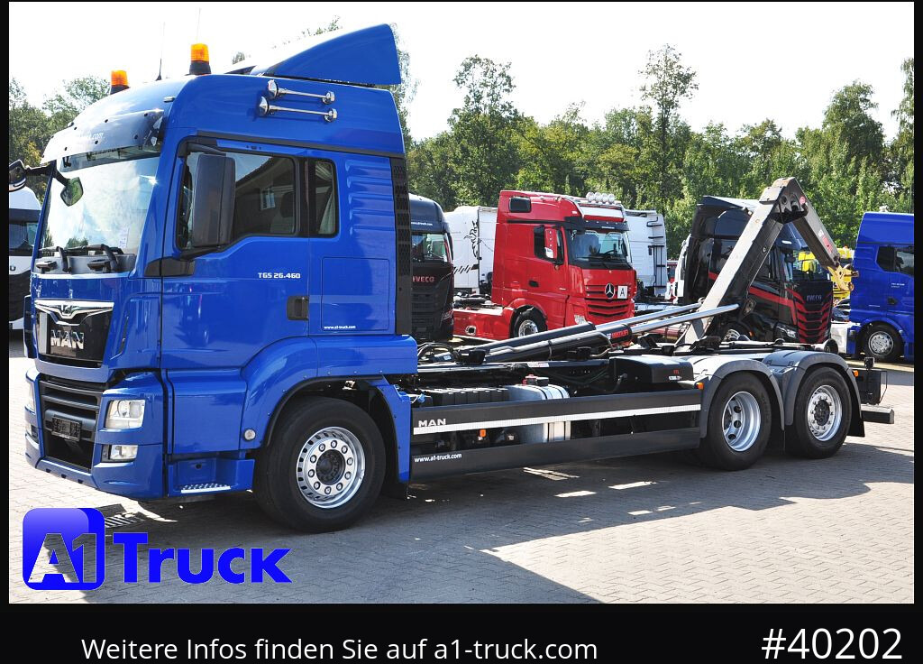 Camion ampliroll MAN TGS 26.460 BL, Hiab Multilift, Lenkachse, 213.936km: photos 15